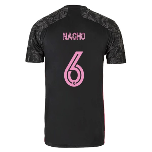 Camiseta Real Madrid Tercera Equipación NO.6 Nacho 2020-2021 Negro